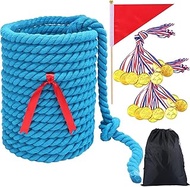 Foilswirl 82 ft Tug of War Rope for Girls Boys Outdoor Games for Adults and Family Field Day Reunion