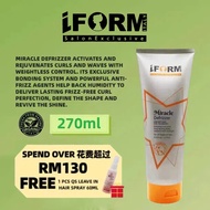 IForm Miracle Defrizzer 270ml Curl Cream Long Lasting Hair Styling Anti-frizz Curl Perfection Define