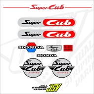 HONDA SUPER CUB C50 C70 C90 Motorcycle Striping PASSPORT Sticker 1 vinyl, hologram and silver materi