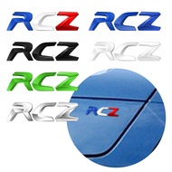 For Peugeot RCZ Letter Logo Emblem 3D Car Sticker Rear Trunk Badge Metal Decals Auto Styling Decorat