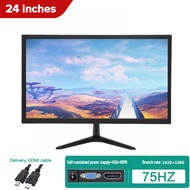 19/20/22/24/ Inch Desktop Computer Monitor PC Gaming Office Monitor HD 1080p 75Hz with HDMI VGA Moni