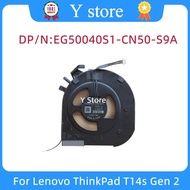 Y Store New Laptop CPU Cooling Fan Radiator Cooler For Lenovo ThinkPad T14s Gen 2 EG50040S1-CN50-S9A