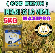 5KG BENIH PADI INPARI-32 MAXIPRO ORIGINAL LABEL PUTIH