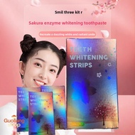 SG spot inventory  4 boxes, 40% off Cherry Blossom Enzyme Teeth Whitening Strips Professional Enzyme