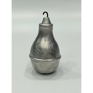 Small Antique German Tin Vase ZINN 95% Pewter - Pear Vase Antique European Decor Collectible