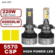 HLXG H7 H4 H11 K5C LED Headlights Canbus 60000LM 220W Car Bulbs H1 H8 H9 HB3 HB4 HIR2 9005 9006 H7 H
