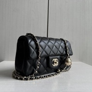 Premium 1: 1 Three Standards Complete 1: 1 Bright Hardware Square Fatty Big Ball Lambskin Camera Bag