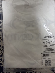 Arc'teryx Walk Gently Cotton Salmon Skin T-Shirt White Large