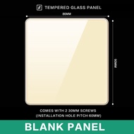 LEJIA Ultra Frameless gold Wall Glass Panel Switch 13 Amp Modern Lighting Switch Universal 3-pin plu