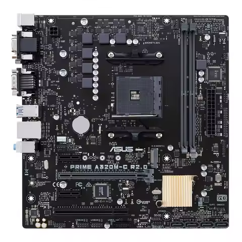 ASUS PRIME A320M-C R2.0 Motherboard Support Ryzen 5 2600X 3600 5600G 5600X3D CPU DDR4 3200MHz AMD A3