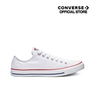 CONVERSE รองเท้าผ้าใบ ALL STAR OX WHITE ผู้ชาย ผู้หญิง UNISEX สีขาว M7652C M7652CAWTXX