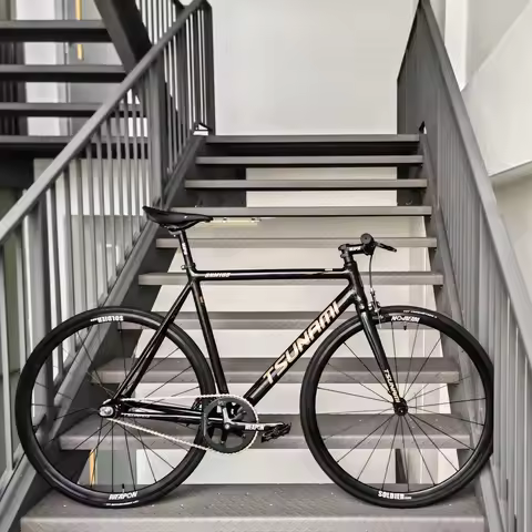 TSUNAMI SNM100 Fixed Gear Bike Single Speed Track Bike 700C Aluminum Frame 30 Wheelset Fixie Complet