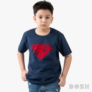 DOSH BOYS T-SHIRTS SUPERMAN เสื้อยืดคอกลมเด็กชาย PWSBT5006-NV