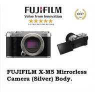 FUJIFILM X-M5 Mirrorless Camera (Silver) Body + Free gifts redeem at Fujifilm Studio.