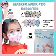 Children's KN95 Pro KN95 Mask With Character Motifs, 50Pc Masks, KN 95 Masks, N95, Children's Characters, 5Ply LS