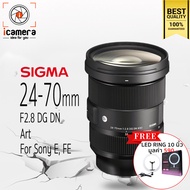 Sigma Lens 24-70 mm. F2.8 DG DN ( Art ) For Sony E  FE - แถมฟรี LED Ring 10นิ้ว -รับประกันร้าน icamera gadgets 1ปี