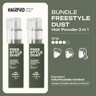 Hairnerds Professional - 2 Pcs FreestyleDust Powder Hair Styling Clay Water Based Pomade Powder Hair