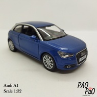 [PaoPao]โมเดลรถเหล็ก Audi A1 ของขวัญ ของเล่น ของสะสม ของแต่งบ้าน ตั้งโชว์ ไขลานวิ่งได้