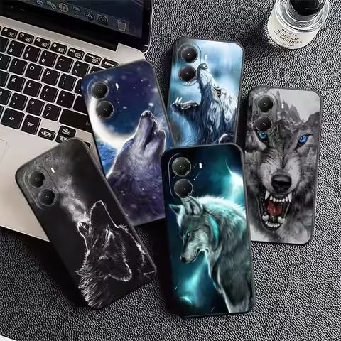 Wolf Moon Animal Soft Phone Case for Xiaomi Poco X7 X8 Pro Max X5 X6 X3 F8 F7 Ultra M8 M7 M6 M5 Redm
