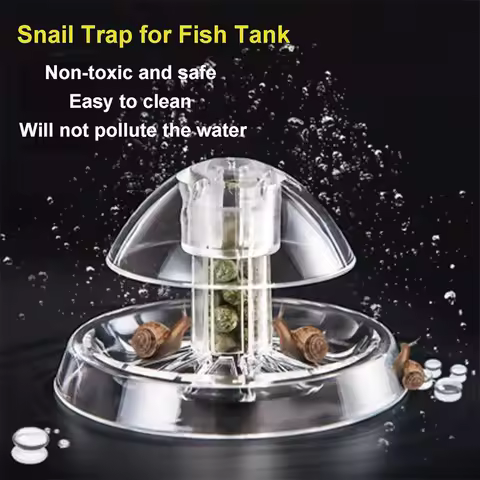 1PC Aquarium Plant Snail Trap Catcher Plastic Leech Planaria Pest Catch Box Cleaning Tool Aquarium A