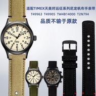 Suitable for TIMEX TIMEX Expedition Series T49963 T49905 Outdoor Sports Nylon Canvas Watch Strap