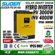 SUOER High Frequency Dc Ac Inverter 48vdc to 230vac Pure Sine Wave Hybrid Solar Power Inverter 5kva 