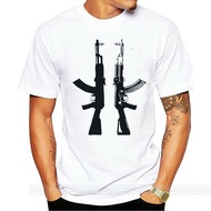 cotton tshirt men summer fashion t-shirt euro size Ak 47 Kalashnikov Half Sleeve T Shirt