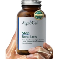 ALGAECAL- Plant Based Calcium Supplement with Vitamin D3 (1000 IU) for Bone Strength, Contains 13 Mi
