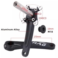 MEROCA RAO CRANKSET HT2 BCD 104 CRANK SET HOLLOWTECH CRANK SEPEDA