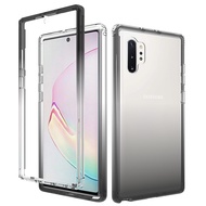 Samsung Galaxy Note10 Plus Case, RUILEAN Transparent 2-in-1 Gradient Shockproof Case for Samsung Galaxy Note10 Plus