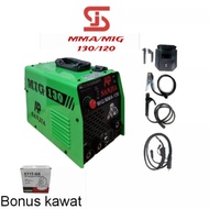 Mesin Travo Las Listrik Inventer tanpa gas MIG / MMA 120 130 450Watt - 120+KAWAT LAS