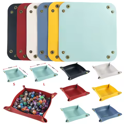 Dice Storage Tray Square Tray Board Game Accessories for DND, RPG Game