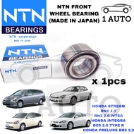 (MADE IN JAPAN) NTN FRONT WHEEL BEARING 1pcs HONDA STREAM RN1 1.7 STREAM RN3 2.0 INTEGRA DC5 2.0 TYP
