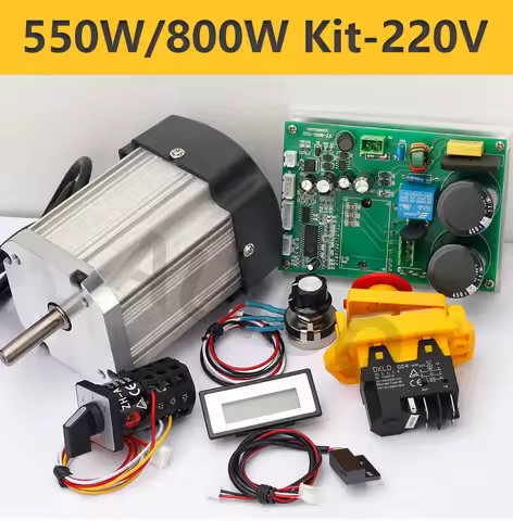 800W&550W DC Brushless Motor 220V CJ0618 Digital Display Main Control Board Lathe Power Drive Board&