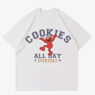 PUTIH Sesame STREET COOKIES Cartoon T-Shirt | T-shirt VINTAGE CARTOON 90'S SESAME STREET | Cartoon W