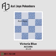 Keramik Lantai Kamar Mandi Mulia Accura 25x25 Victoria Blue KW 1