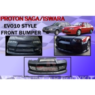 PROTON SAGA/ISWARA EVO 10 STYLE FRONT BUMPER DEPAN BUMPER EVO 10 UNPAINT MATERIAL FIBER CAR BODYKIT