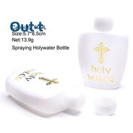 [Out-t] 40Pcs 60ml Creative Jesus Cross Pattern Holy Water Bottle Sturdy Portable Durable Premium Ch