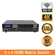 4x4 HDMI Matrix Switch, WIFI APP support (4K60 resolution)