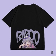 Bijou Koseki Biboo Hololive EN Advent Vtuber T-Shirt Kapas Sikat 24s Pakaian Jepun Kain Antihero