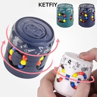 KETFIY Soda Can Fidget Toy, Rotating Ball Plastics Rotating Ball,  Finger Gyro Finger Spinner Gyro