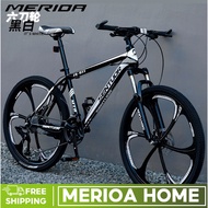 MER  Mountain Bike/Mechanical Dual Disc Brake/21 24 Speed Variable Speed Bike/24 26" Mountain Bike/High Carbon Steel Frame/Racing Cross Country Mountain Bike