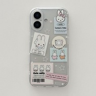 casing realme c15 realme 12x 5g casing Label Miffy Rabbit Suitable for REALME Real Me 13pro Phone Ca