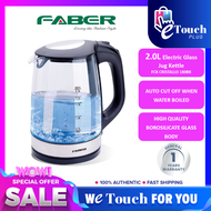 FABER 2L ELECTRIC GLASS JUG KETTLE WITH LED LIGHT [ FCK CRISTALLO 180 BK ]