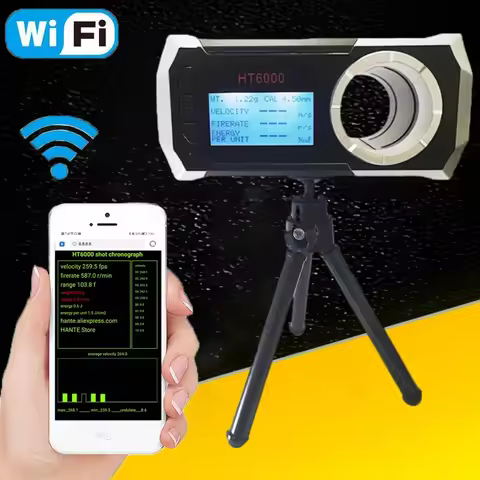 10-5000 FPS Multifunctional Shooting Chronograph Wifi Shooting Speed Meter Ball Velocity Energy Meas