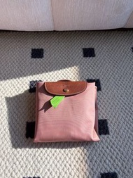 💥現貨💥溫柔百搭藕粉輕量耐裝折疊後背包 | Longchamp Le Pliage Original 可折疊後背包|