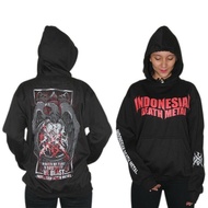 Hoodie Indonesian Death metal / Jaket Sweater Hoodie Pria Distro Metal / Jaket Hoodie Musik Hardcore