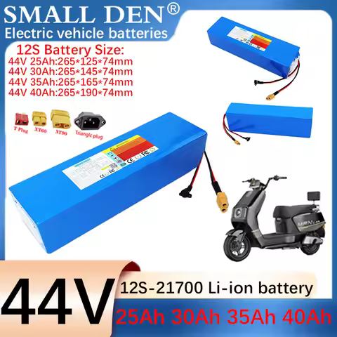 21700 42V 44V 25Ah 30Ah 35Ah 40Ah New 12S Lithium Battery with BMS 1400W for Electric Scooter Lithiu