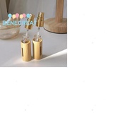 BENECREAT 1set 2pcs Empty Portable Glass Spray Bottles with Bamboo Refillable Detachable Glass Inner