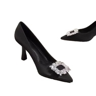 formal shoes women happy2u Temperamen wangian kecil kasut kerja profesional runcing Perancis 2025 st